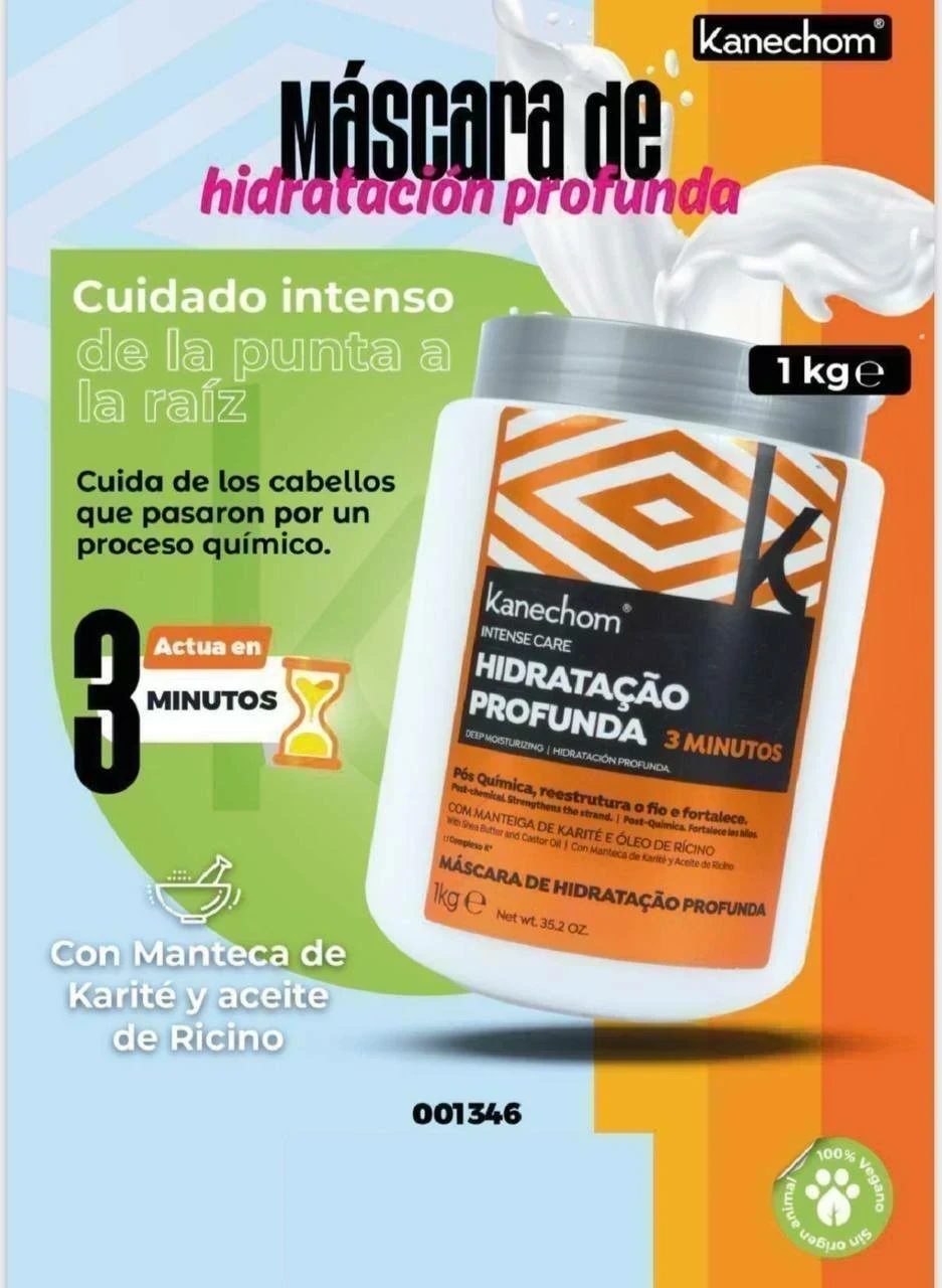 Hidratación profunda ☺️ tratamiento de 3 minutos 1kg