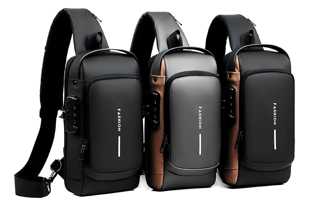 Bolso antirrobo compacta dorada  4