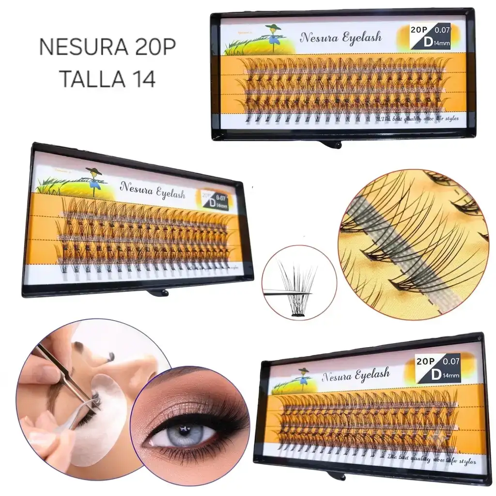Pestañas Individuales Nesura 20P 2