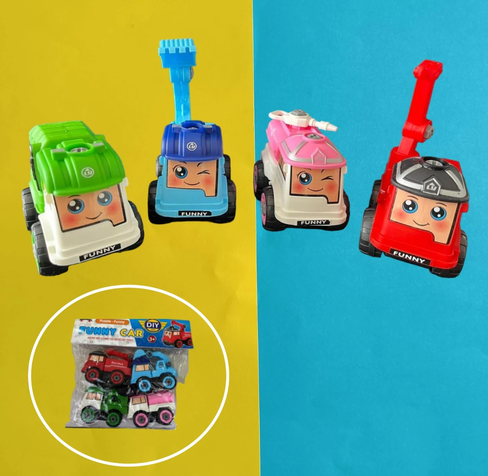 PAQUETE SET CARRO FUNNY DESARMABLE 