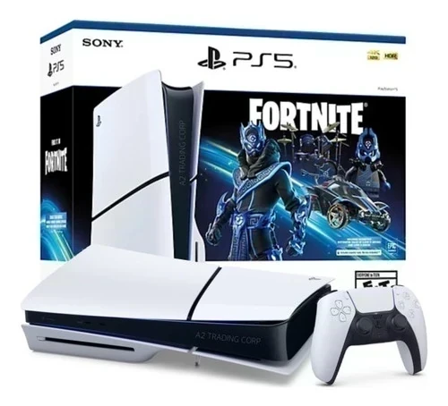 CONSOLA PLAYSTATION PS5 FISICA FORTNITE COBALT STAR 1tb SSD COLOR BLANCO