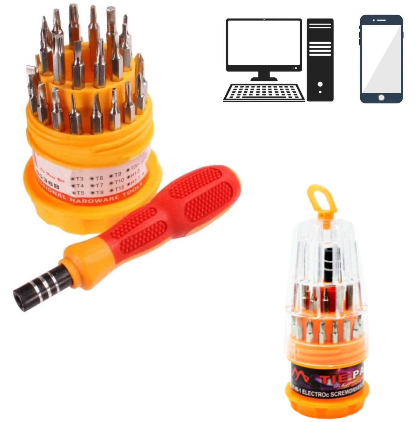 Destornilladores Set 31 Pzs Magneticas