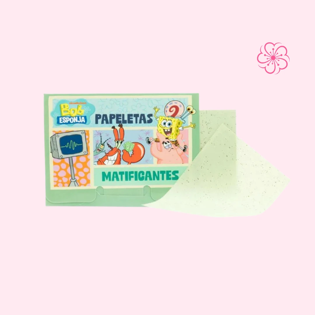Papeletas Matificantes Bob Esponja Ref Pmb2486
