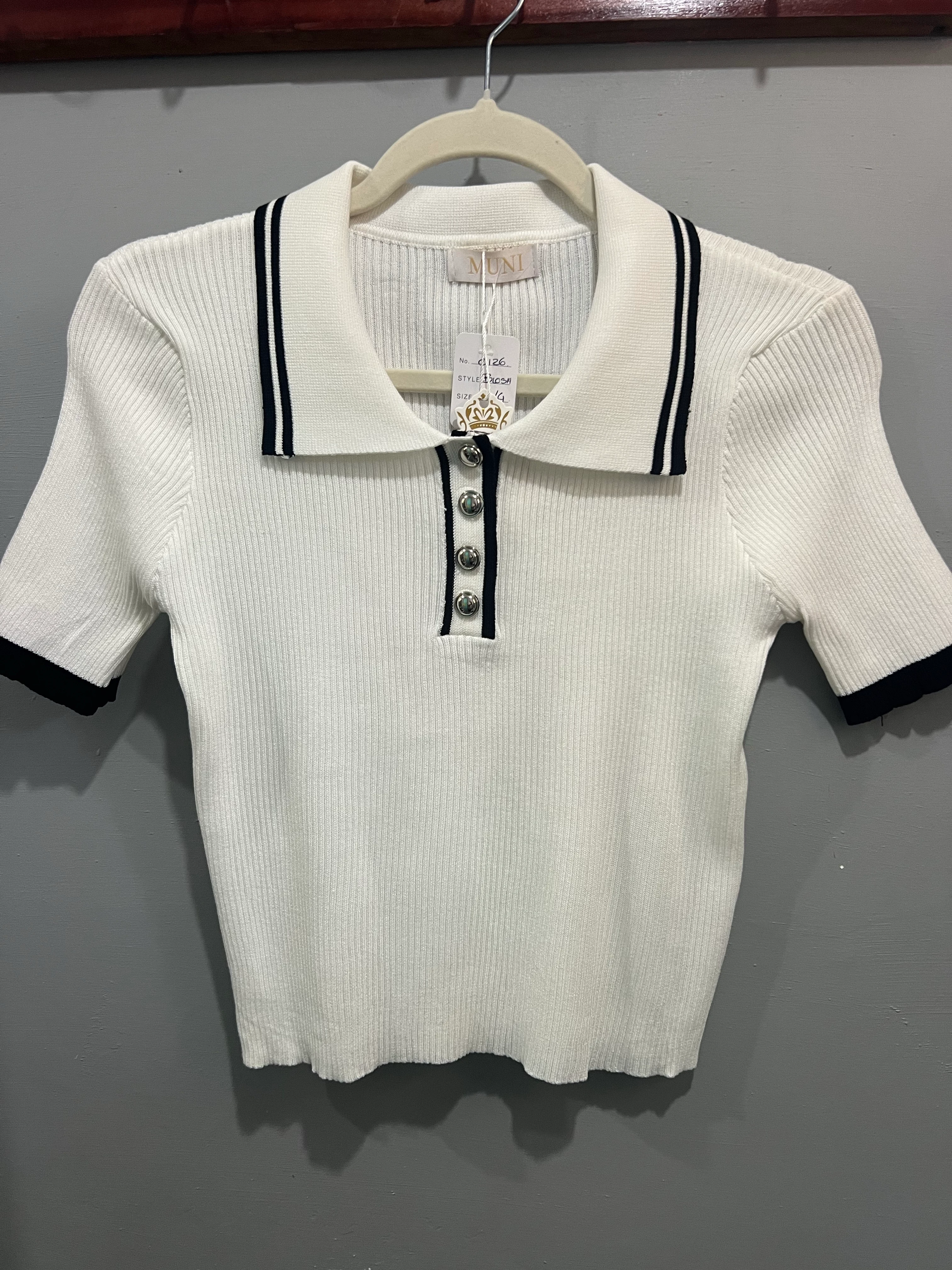 Blusa Tipo Polo Med/Gde