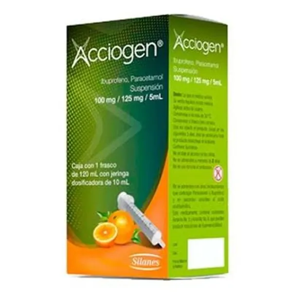 Acciogen / ibuprofeno-paracetamol / 100mg/125mg/5ml