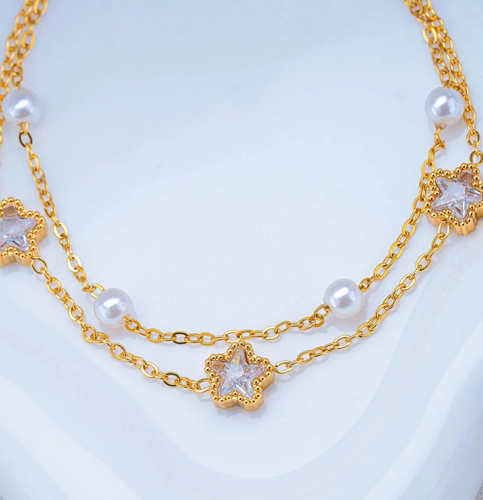 Tobilleras Estrellas Dorada 3
