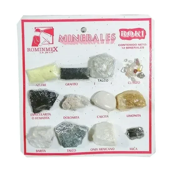 Colección de 12 minerales