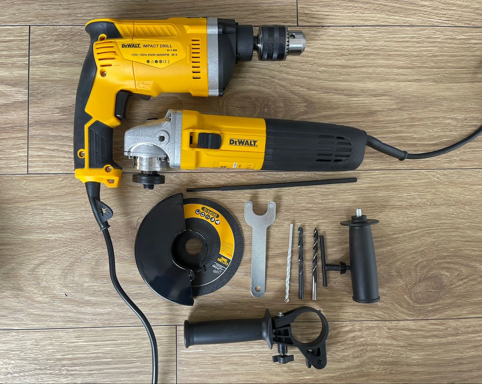 Combo Dewalt taladro y pulidora maletin