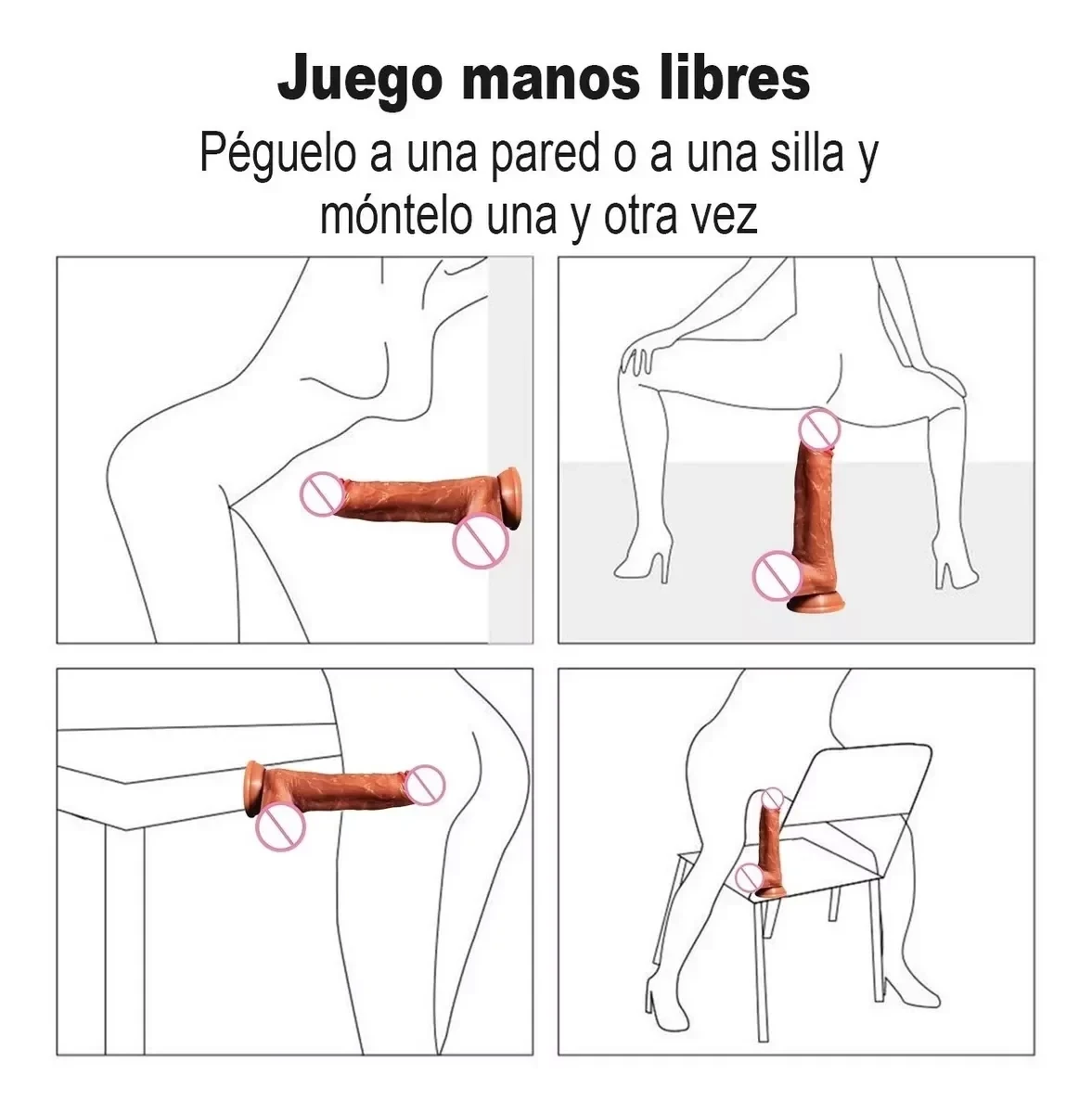 Consolador Silicona Realista Pene Inalámbrico telescopico 3