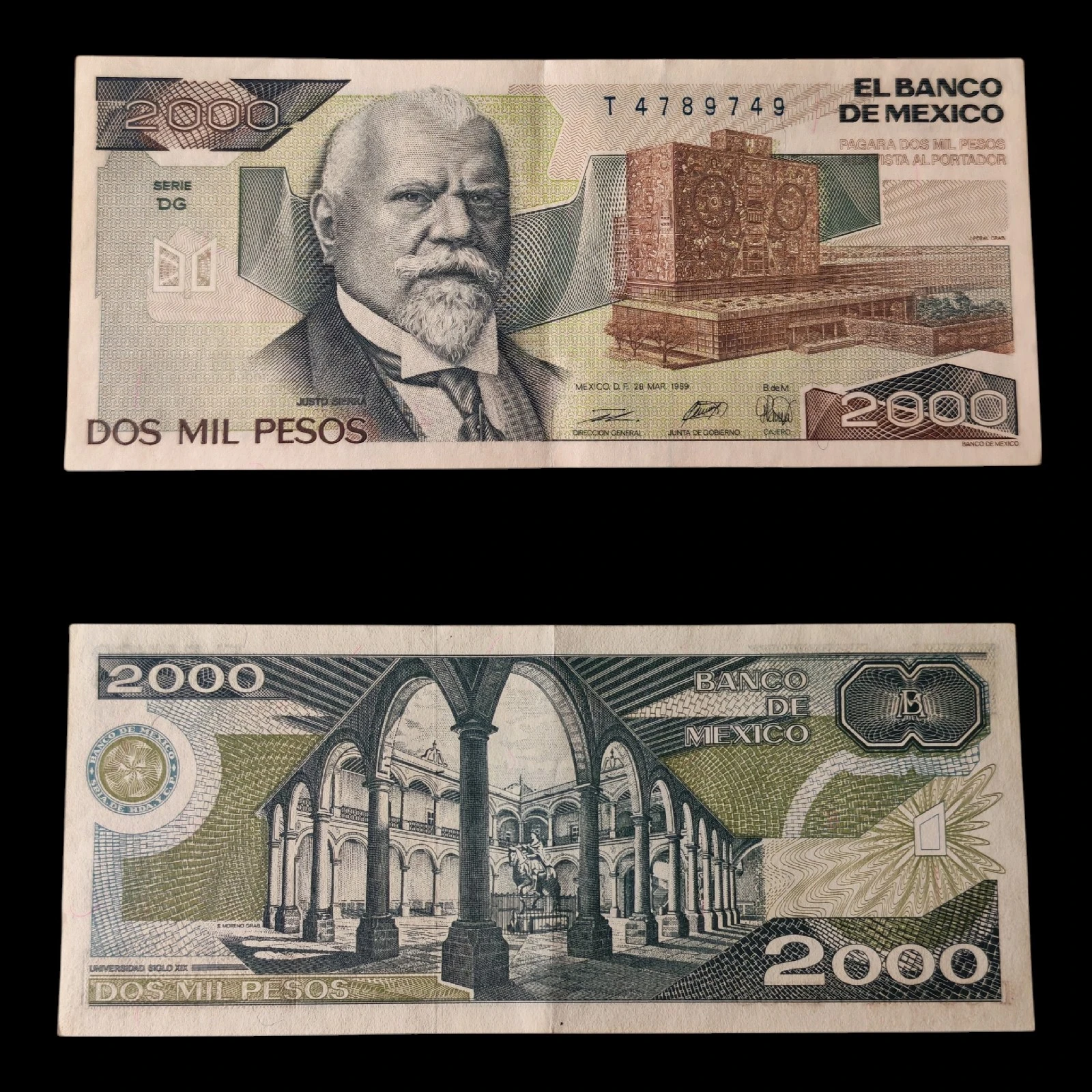 ° México 2000 pesos Circulado 