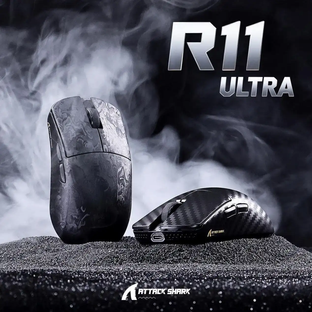 Attack shark R11 fibaf de carbono 