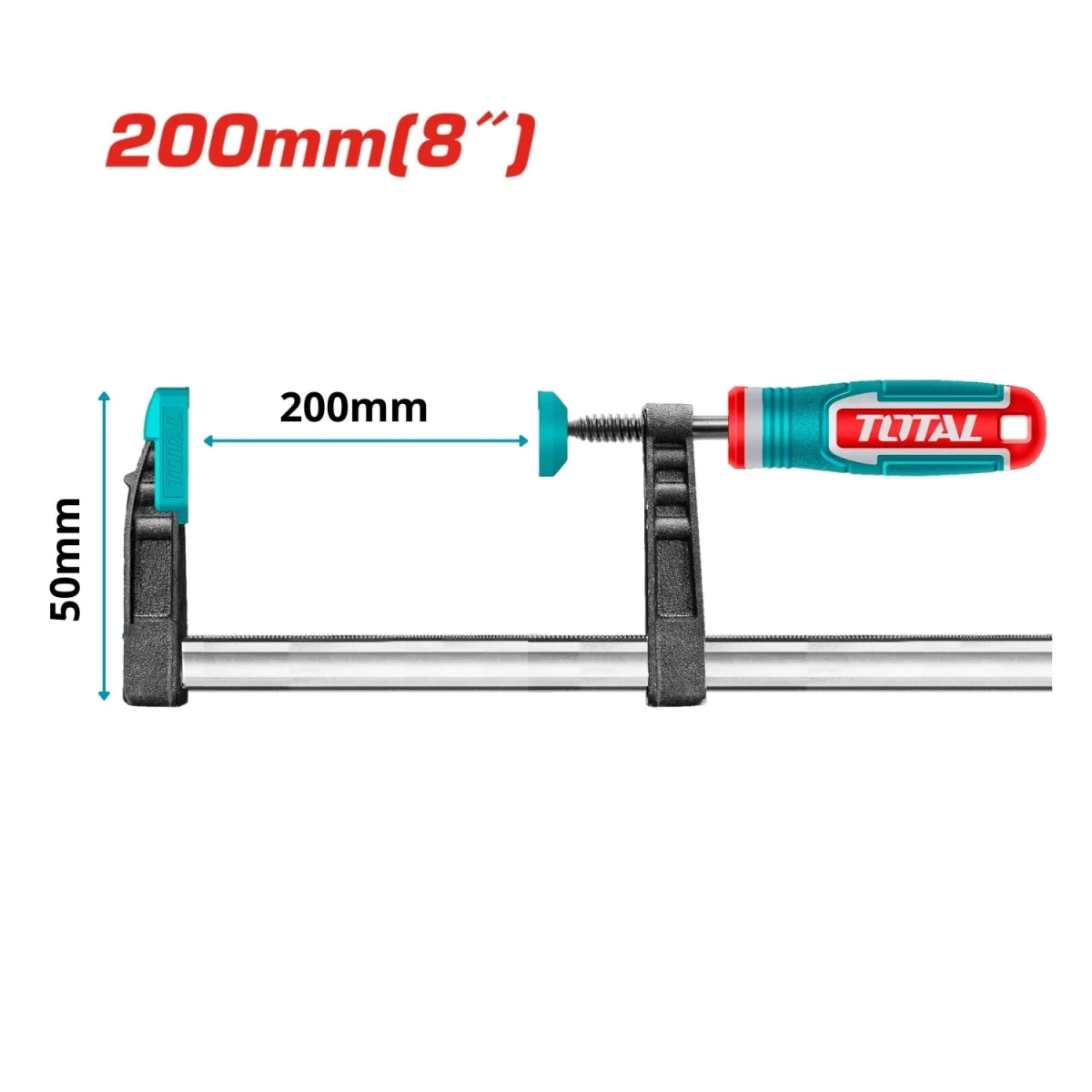 Prensa sargento tipo f 50×200mm total