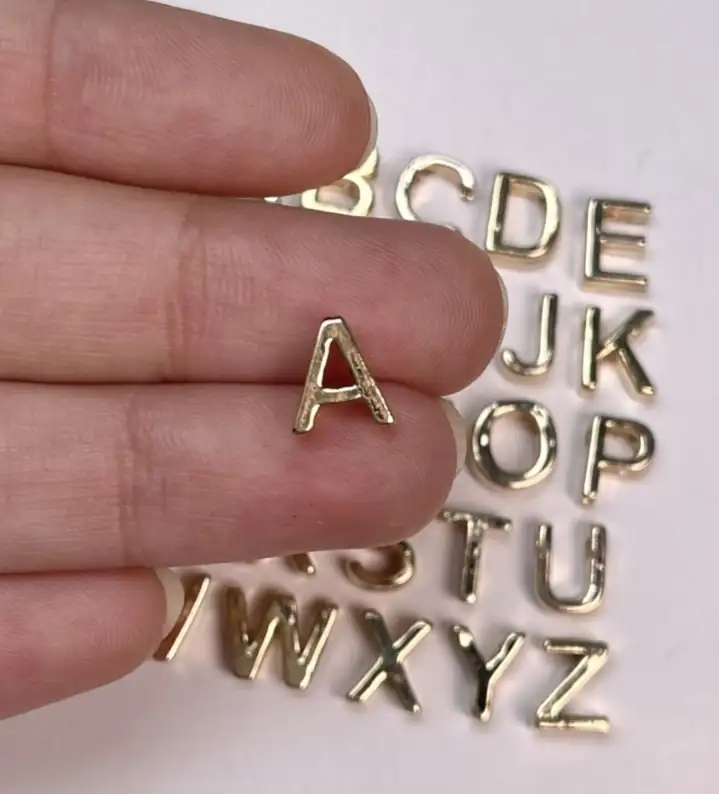 😁LETRAS DE PASAR 1CM GOLDFILLED😁