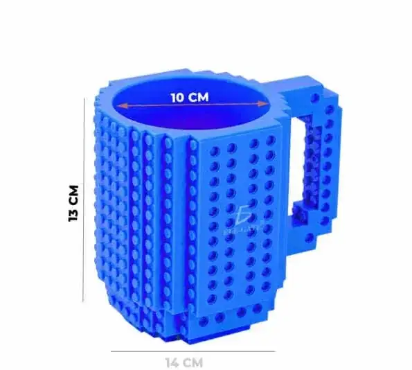 Taza Bloque De Construcción + Bloqus Pequeños Multicolor  4