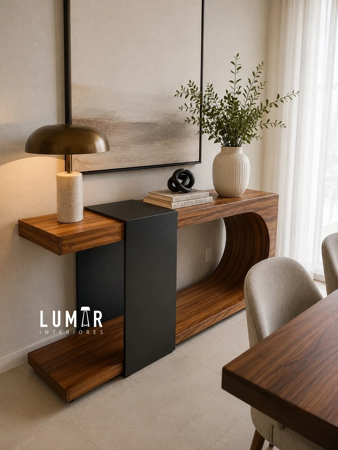 Credenza BRUSELAS Parota Black Grande 2