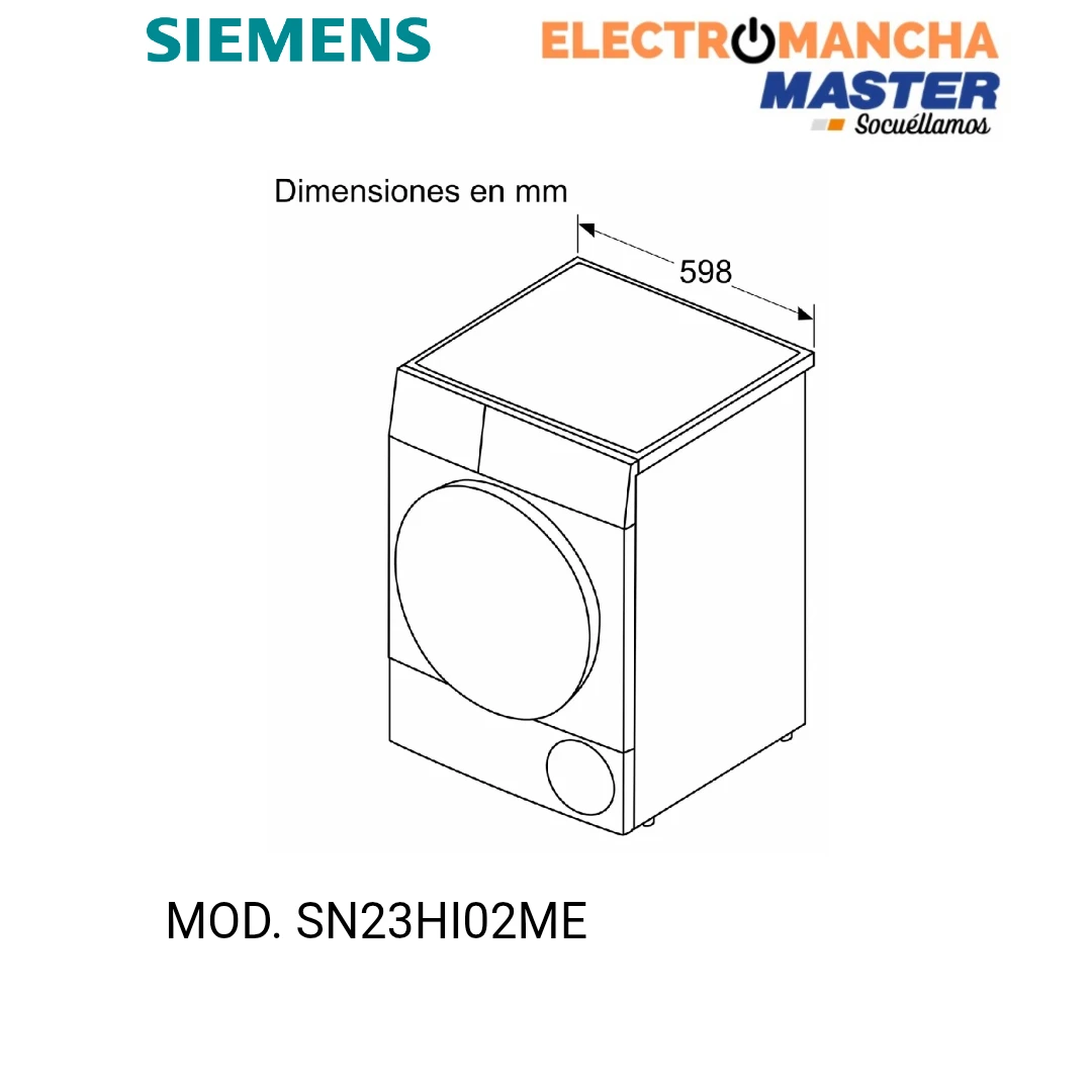 SECADORA SIEMENS IQ300 WT45HV00ES 8 KILOS BOMB DE CALOR CLASE D  10