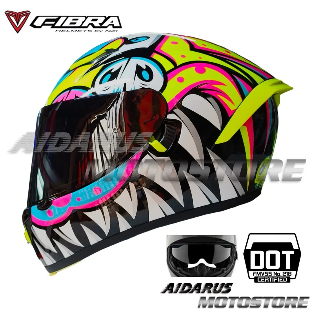 CASCO FIBRA EXA DUO DISEÑO BRILLO