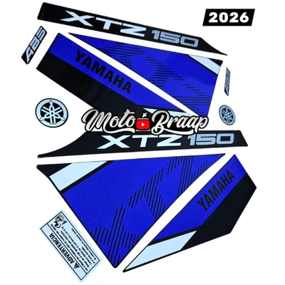Xtz 150 Calcomanias 2026 azul