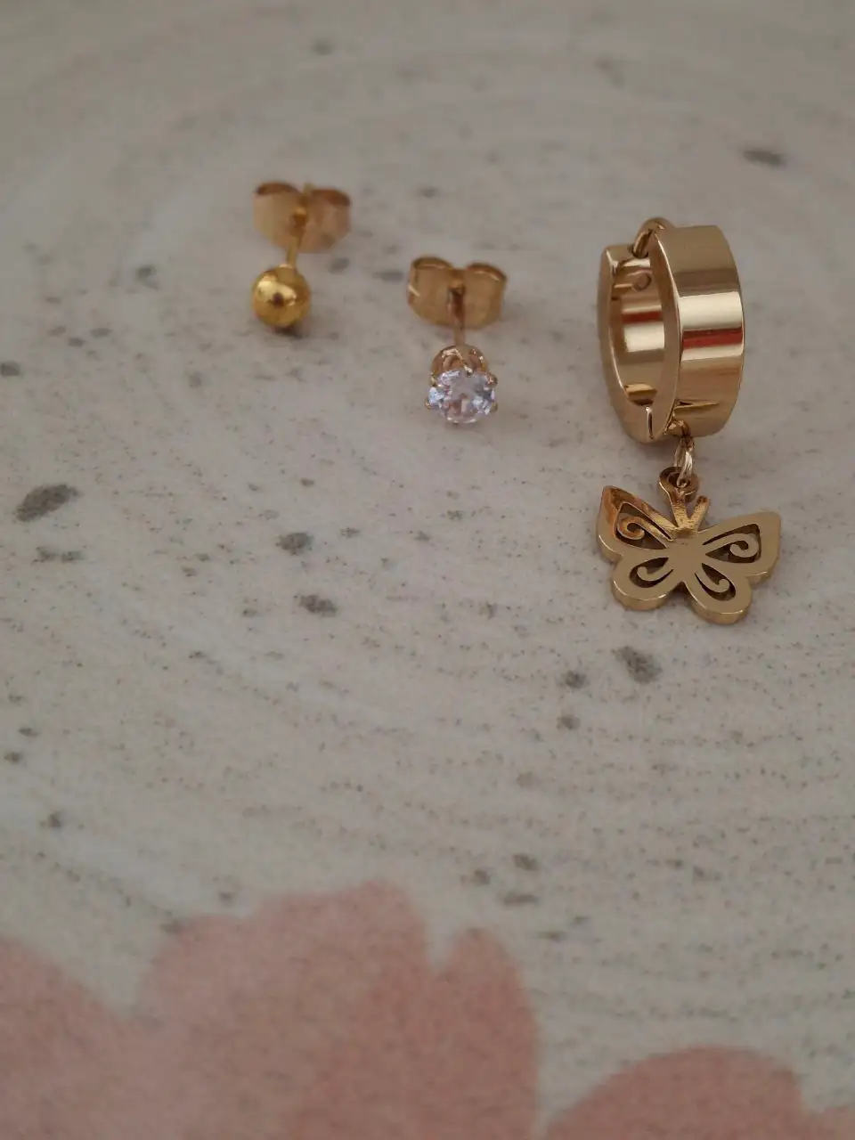 Set x3 Pares de Aretes Mariposa REF: J04 4