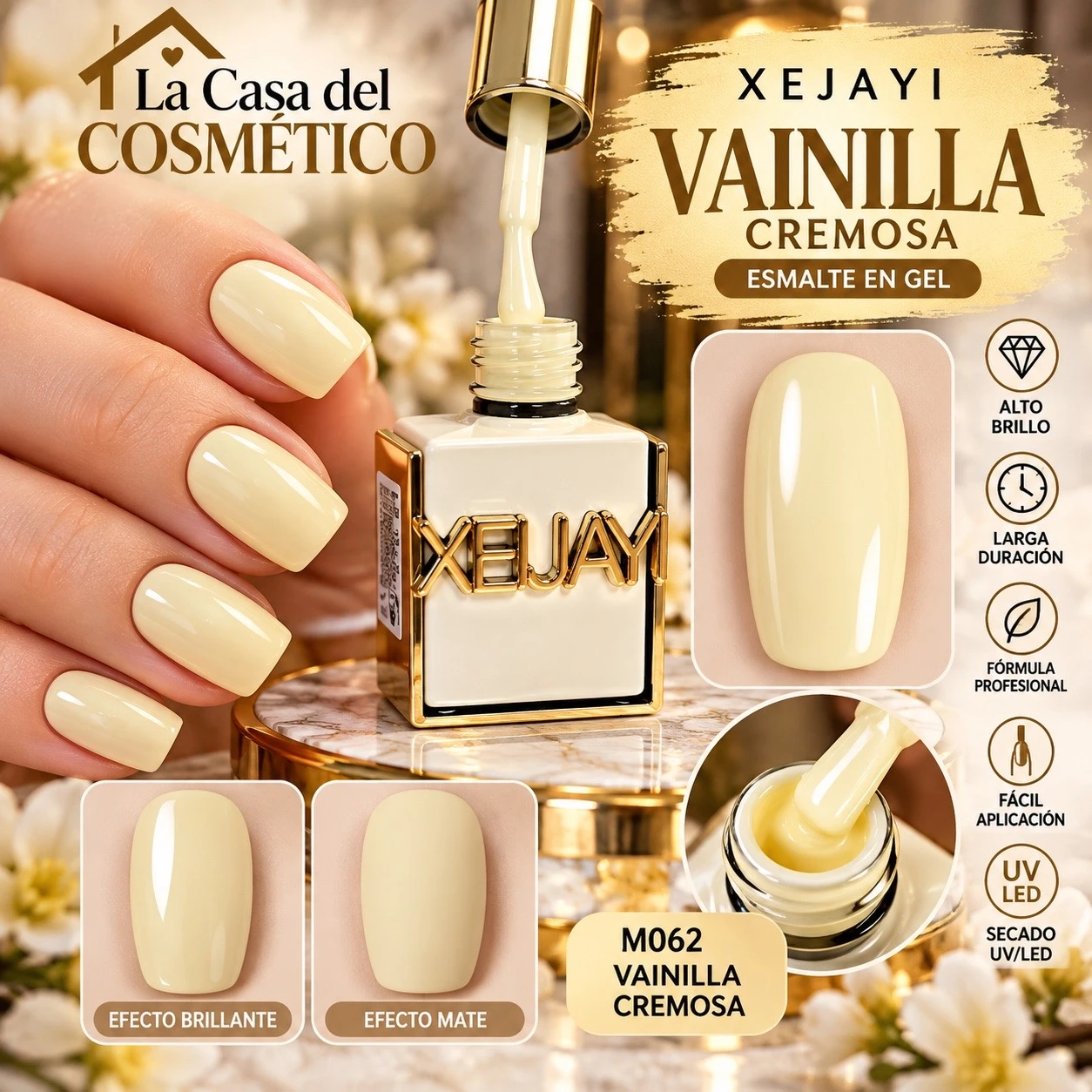 xeljayi esmalte m062 encanto de vainilla