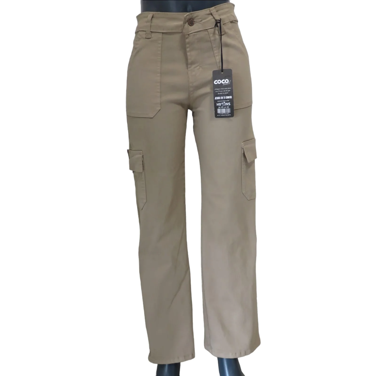 Jeans recto beige