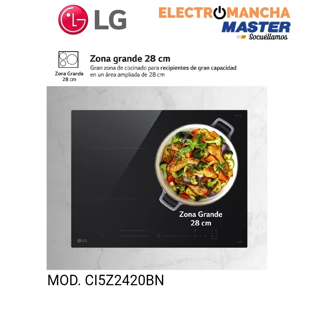 ENCIMERA INDUCCION LG CI5Z2420BN 3 FUEGOS 28CM. 5