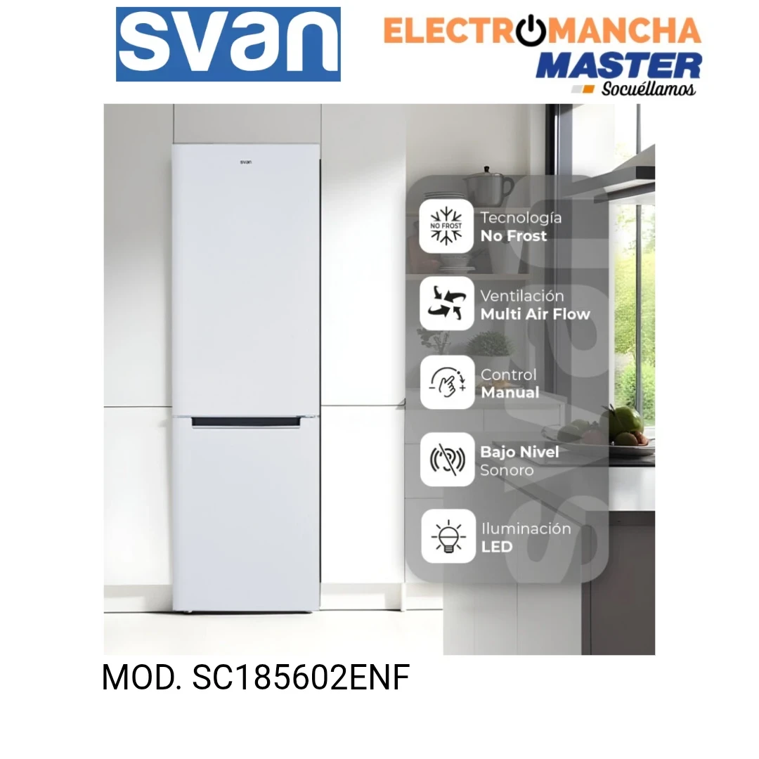 FRIGO COMBI SVAN SC185602ENF 1,86*60 BLANCO NF E 3