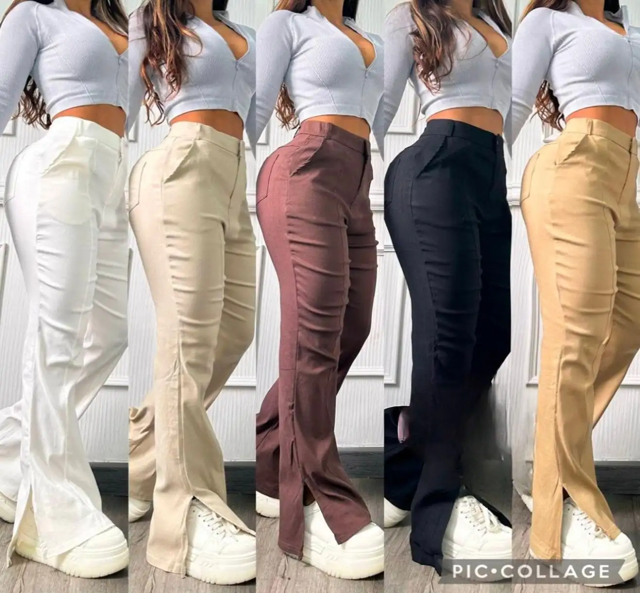 😍👖Divino Pantalón Tipo ZARA tiro Alto 🔝 🔊