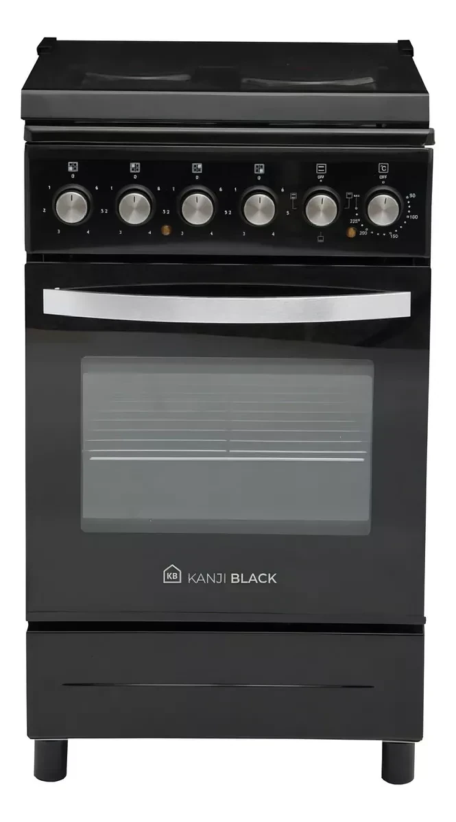 Cocina Eléctrica Kanji Kjh-ekb001v 50cm Grill Color Negro 2