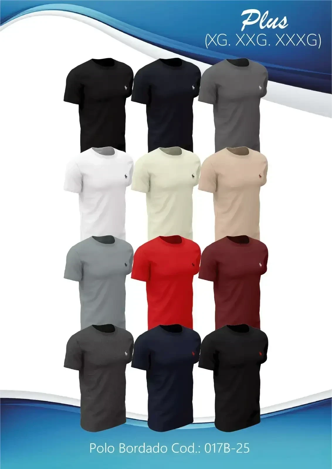 POLO BORDADO (017B-25)