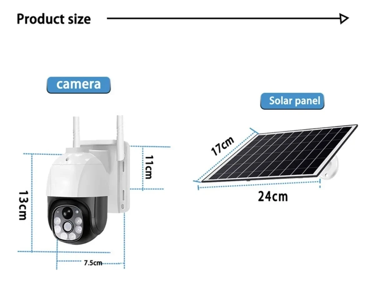 CAMARA SEGURIDAD 360° SOLAR 2