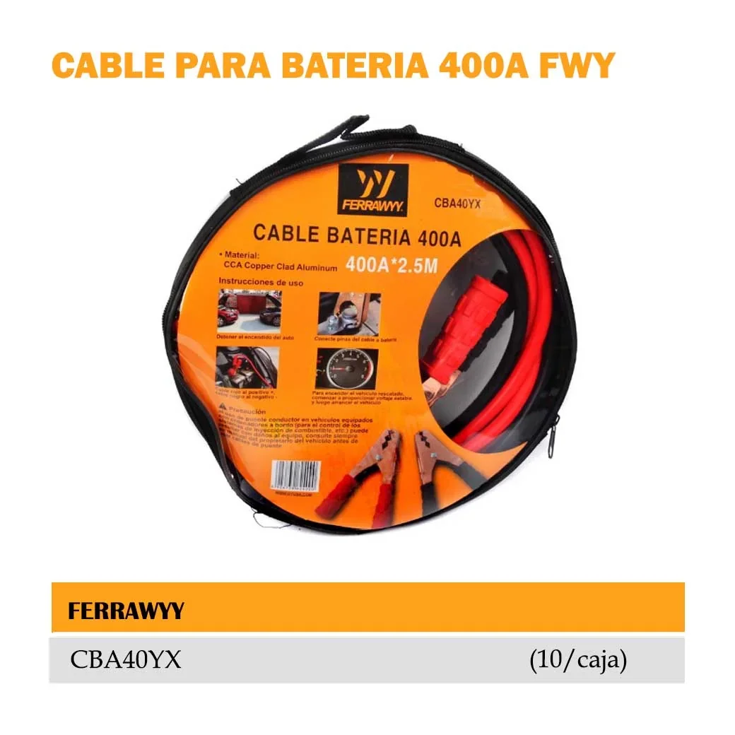 CABLE PARA BATERIA FWY 400A (2.5M)