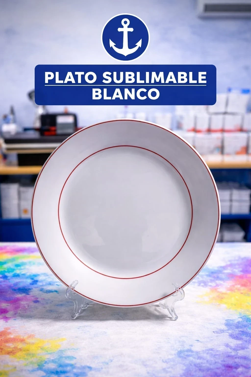 Plato Personalizable Blanco