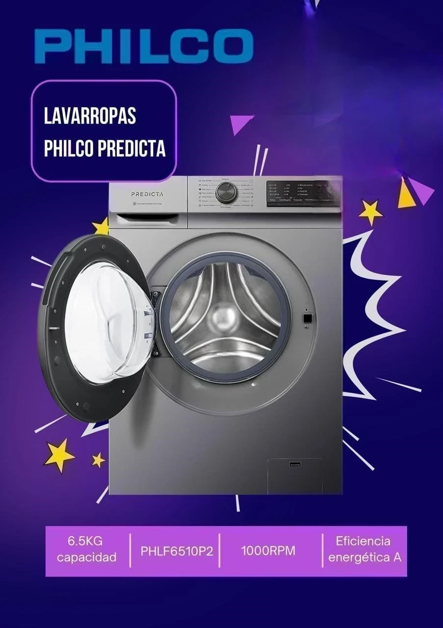 LAVARROPAS PHILCO PREDICTA 6.5KG SILVER