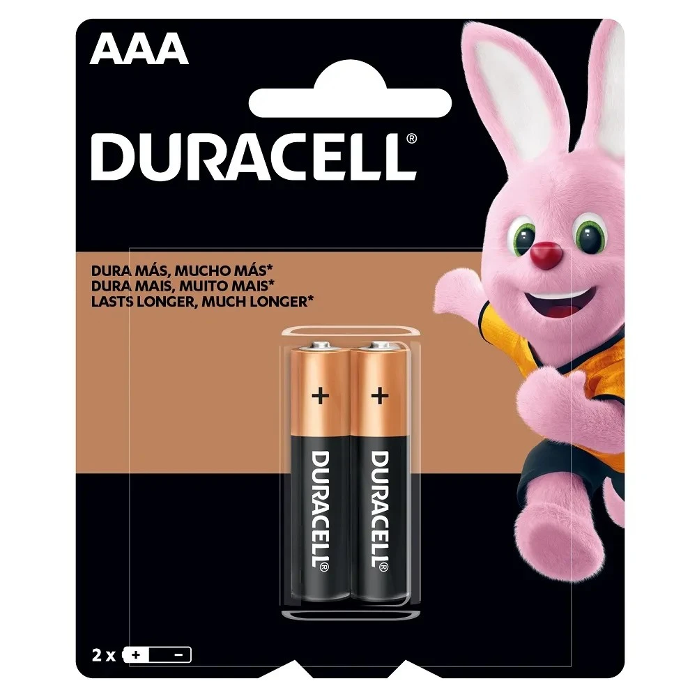 Pilas Duracell AAA Alcalinas Pack de 2 Unidades | Electrónica Joma