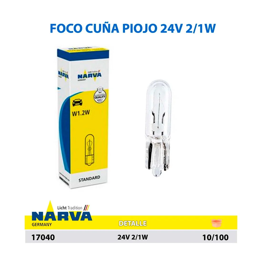  FOCO CUÑA PIOJO 24V 2/1W