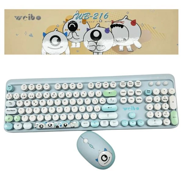 Combo Teclado Inalámbrico Wb216 2