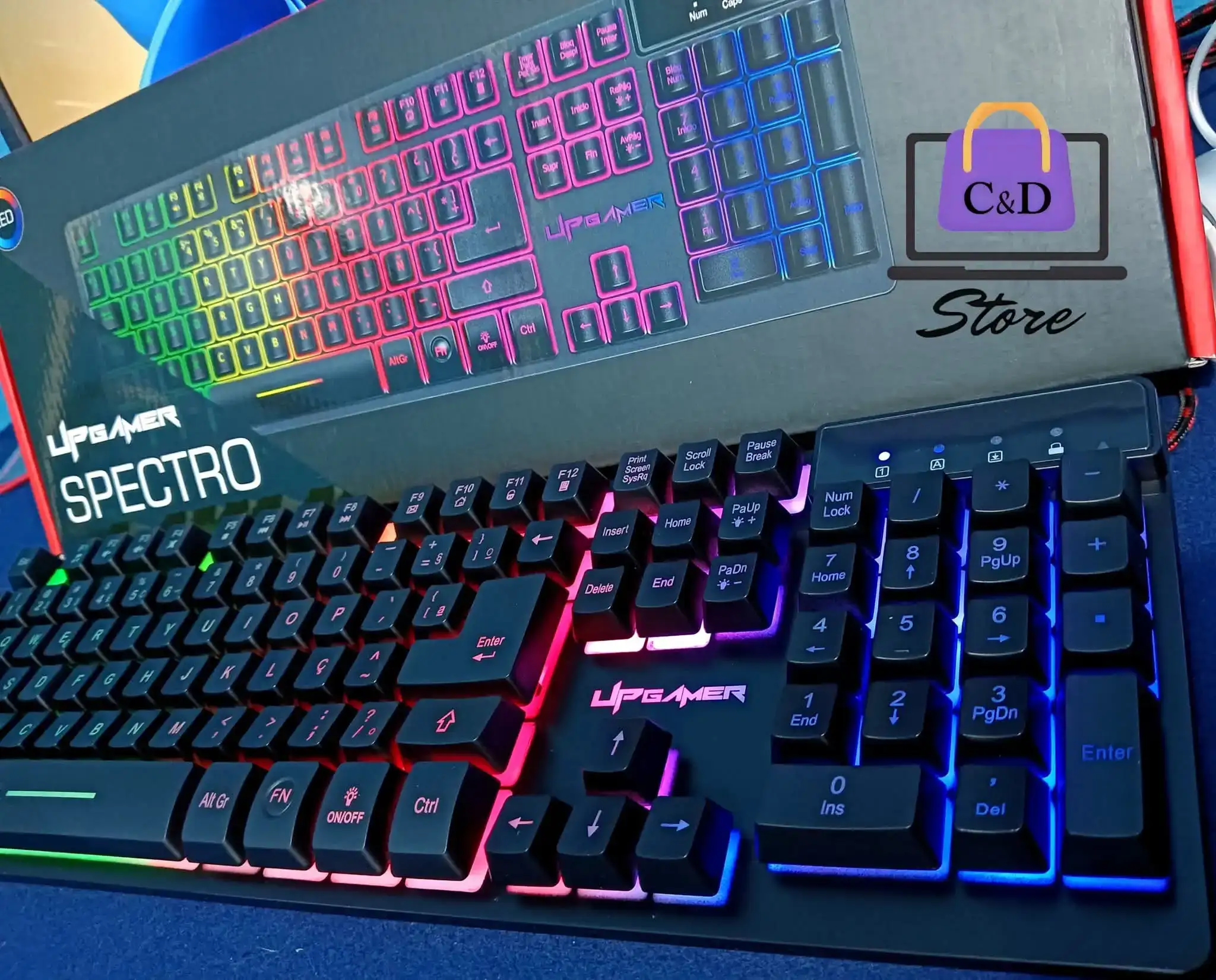 Teclado UP Gamer RGB  4