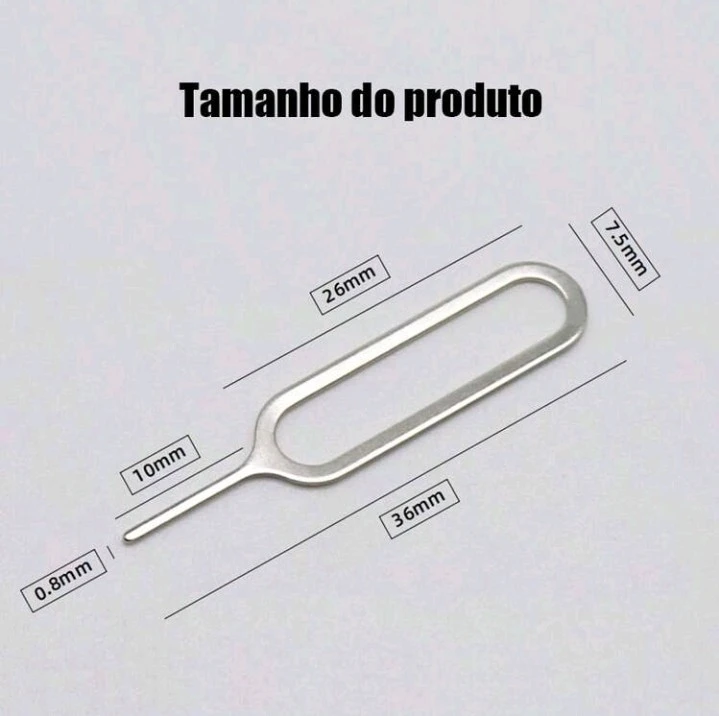 Ferramenta de remoção da chave de ejeção do cartão SIM para IP e Android 4