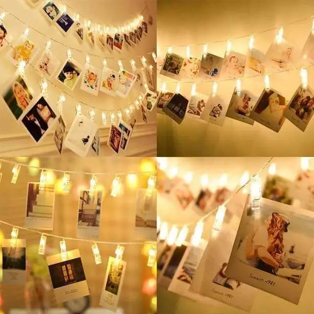 ✨ Ganchos para fotos con luces LED ✨