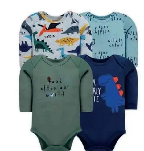 Set 4 bodys manga larga