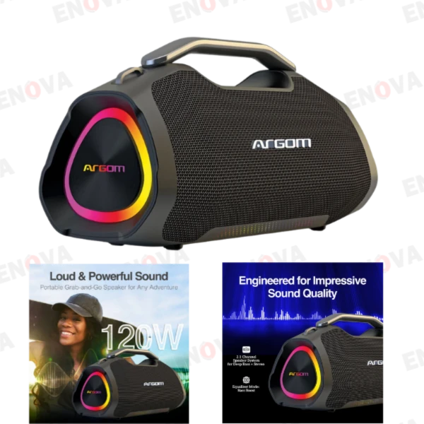 Bocina Inalámbrica Bluetooth 2.1 Argom Radyon X48  120W