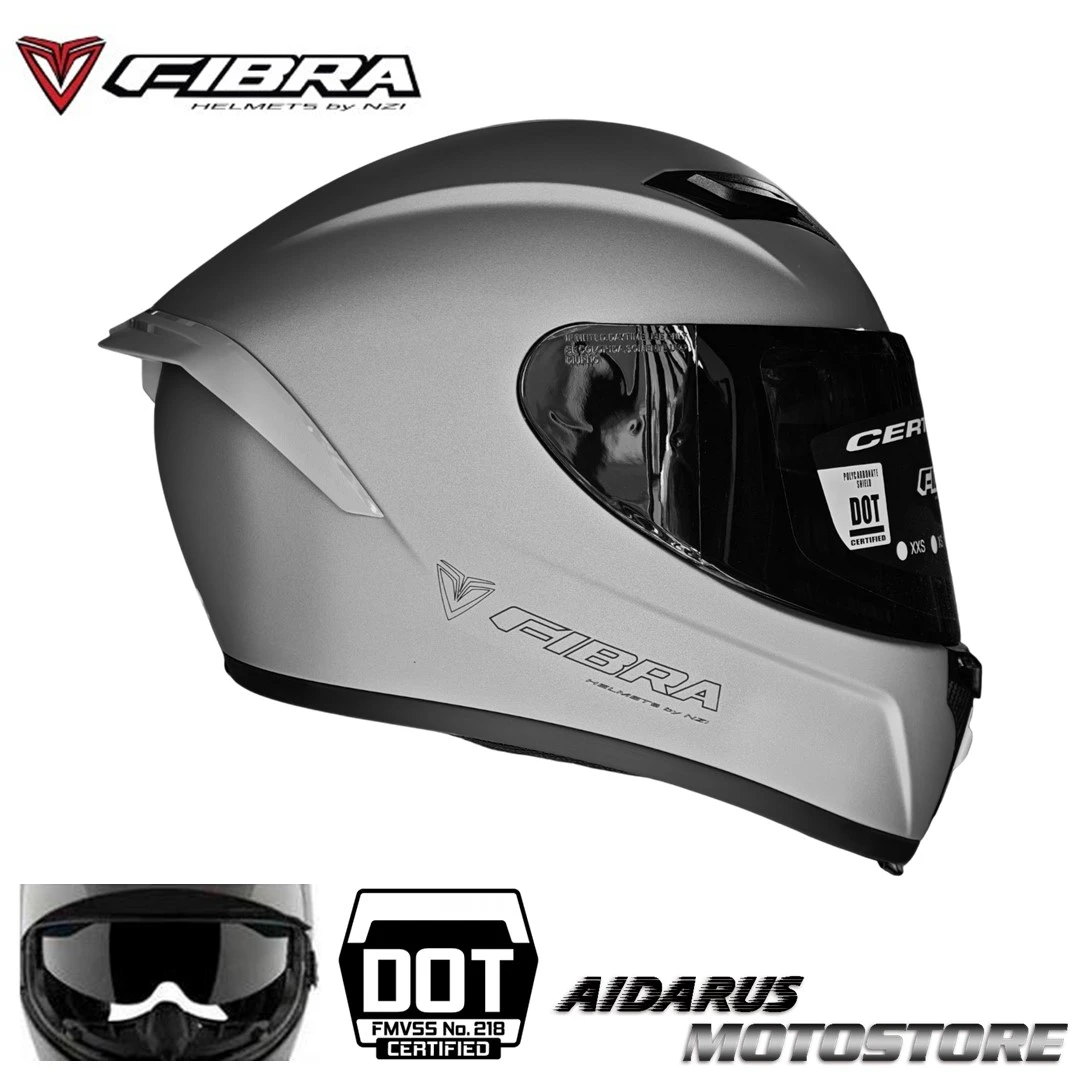 CASCO FIBRA EXA DUO GRIS MATE