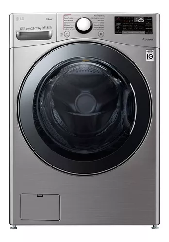Lavasecarropas LG WD22VV2S6 Silver 22Kg. + 13Kg. Inv.