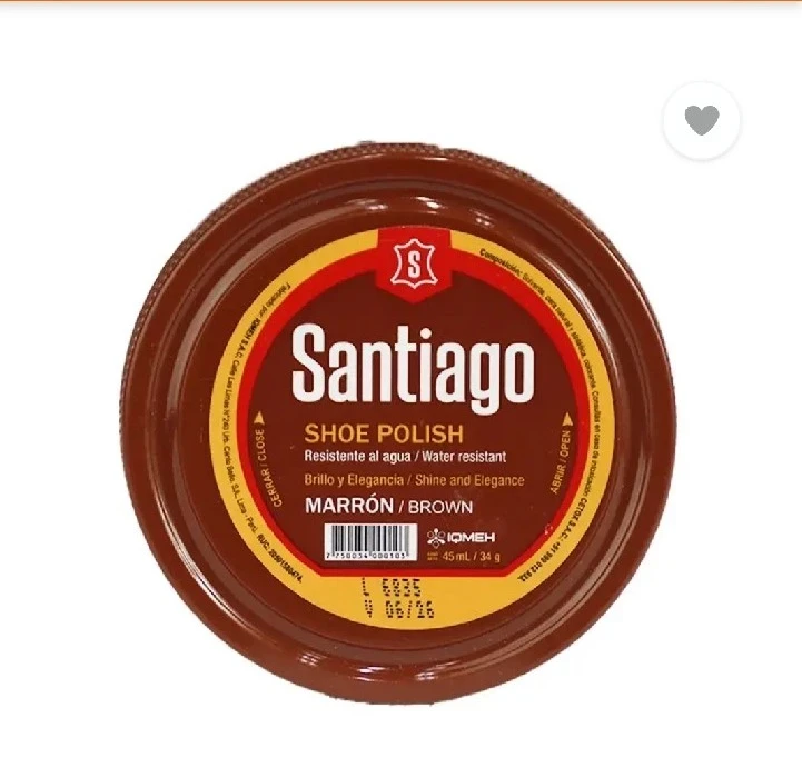 CREMA DE CALZADO  SANTIAGO MARRON