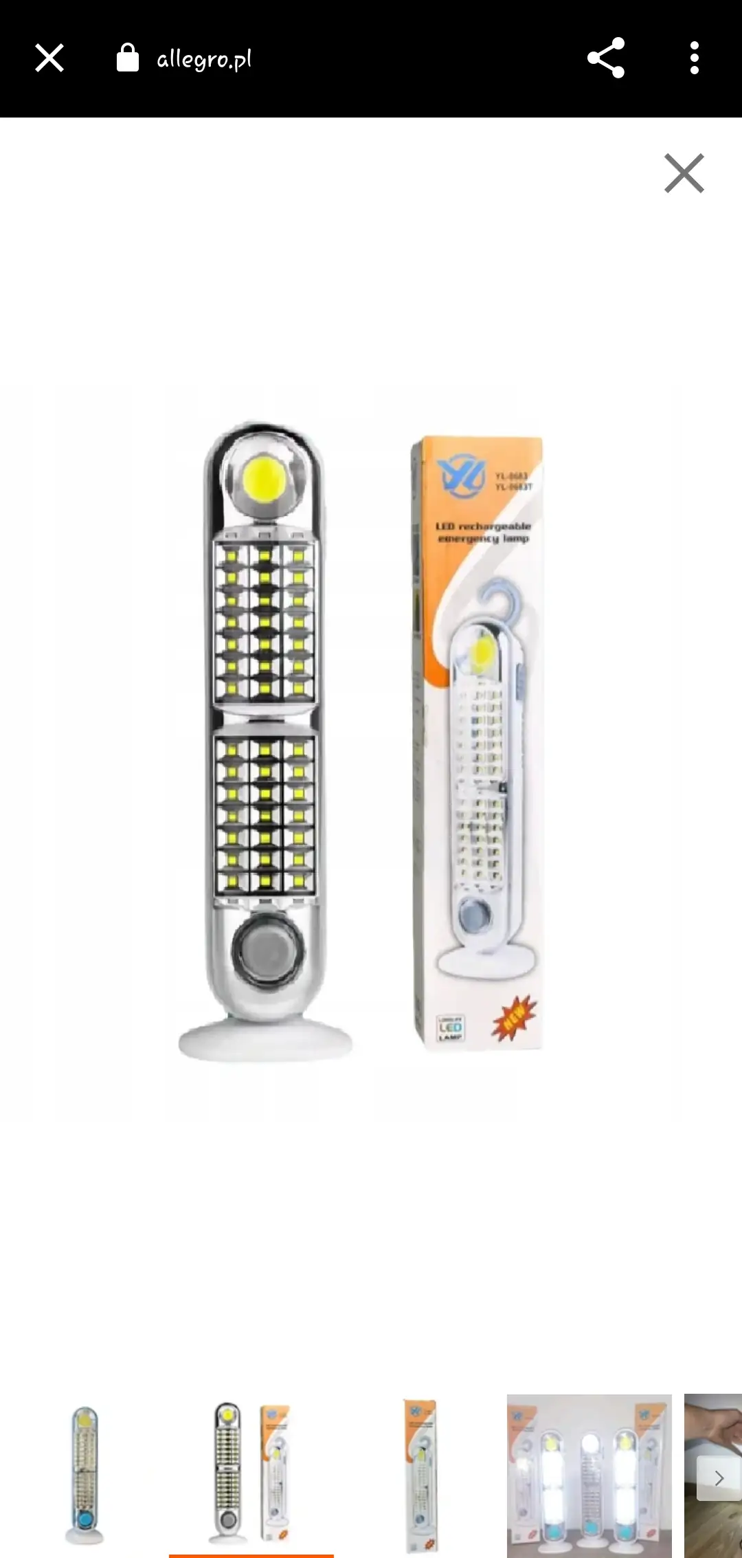 Lámpara portátil led