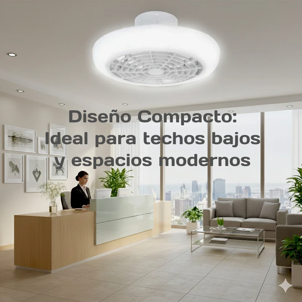 Plafón Led Con Ventilador 50w 6
