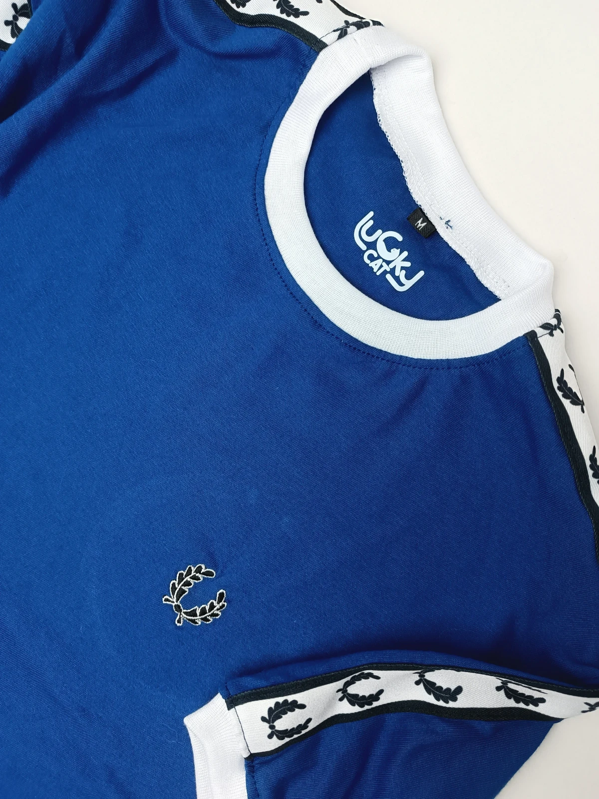 Camiseta algodón  azul rey