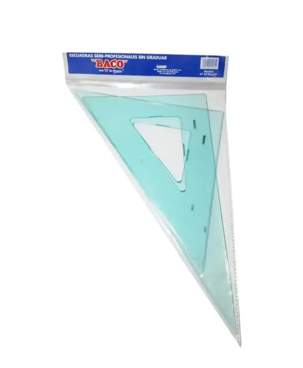 Escuadras semiprofesional baco 32 cm sin bicel