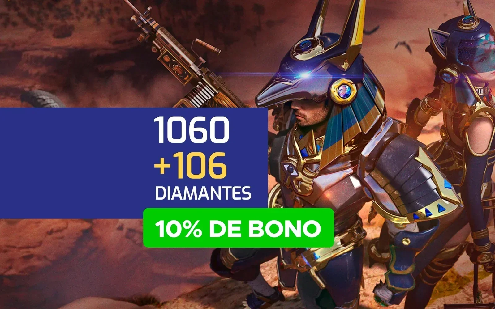 1060 + 106DIAMANTES FREEFIRE